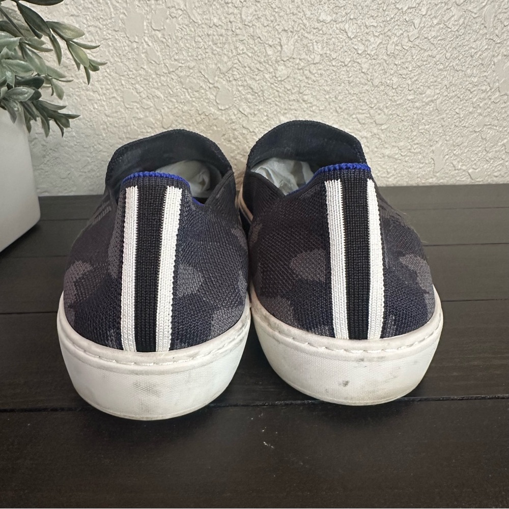 Rothy The Original Slip On Sneaker Grey Camo Women’s 12.5 - Picture 7 of 9